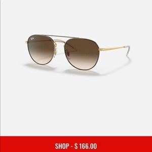 Ray Ban Aviators 3589 | Brown & Gold w/ Brown Gradient
